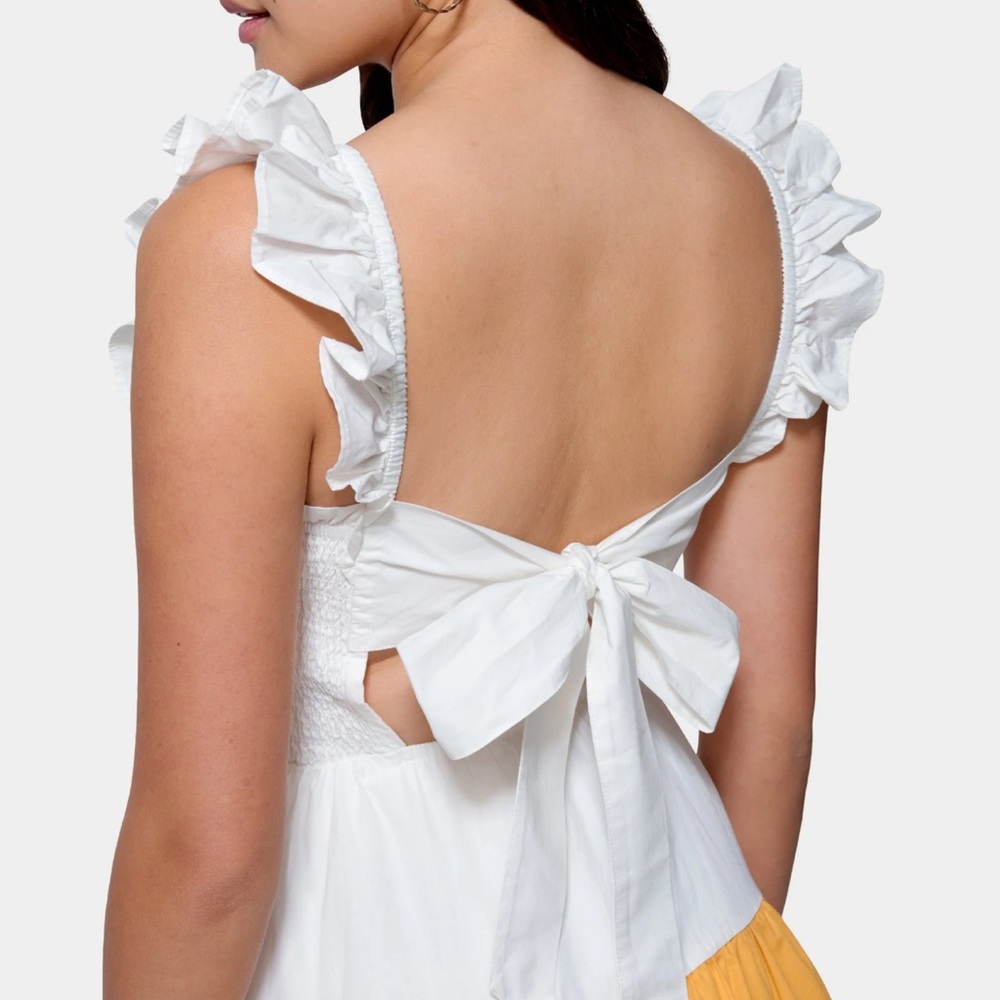 Color Block Ruffle Dress - Picture 5 of 7